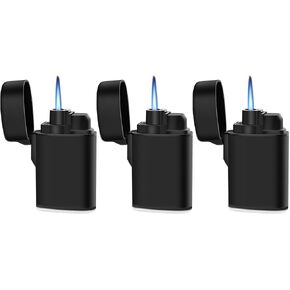 Navpeak Mini Torch Lighter Windproof Jet Flame Butane Pocket Refillable for Candles, Firework, Camping, Fireplaces, Gas Stove, BBQ & Survival Gear 5 Pack Assorted Colors (Butane not Included)