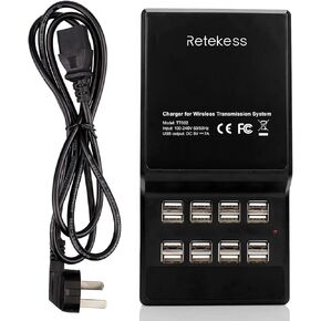 Retekess USB Charger,16 Port Desktop USB Charging Station for T130 TT101 TT105 TT106 TT108 TT109 TT122 TT110 Tour Guide System,Retevis Walkie Talkies or Multiple USB-Powered Devices(4.6ft Cord)