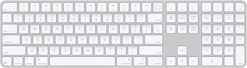 Magic Keyboard with Touch ID for Mac Models with Apple Silicon - US English - White Keys in Saudi Arabia