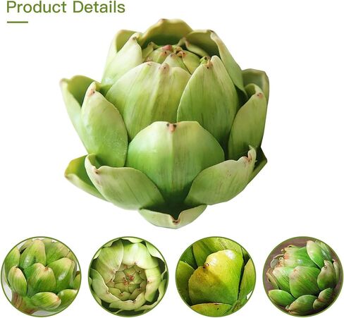 الخرشوف الاصطناعي الخضروات فو البلاستيك الخرشوف حفل زفاف الجدول المنزل البلاستيك زهرة الديكور (3 قطعة) in Kuwait