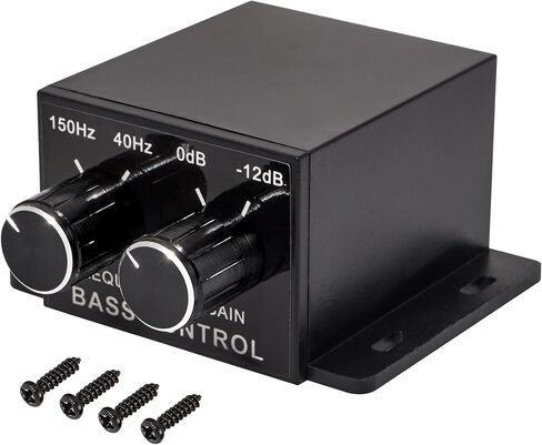 جهاز التحكم في الصوت من NuIth Universal Amplifier RCA Bass، مقبض التحكم في مستوى الصوت لمستوى صوت السيارة AMP، جهاز التحكم في مقبض الجهير، مقبض ضبط التحكم في مكبر صوت السيارة لمعظم المركبات in Kuwait