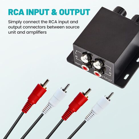 جهاز التحكم في الصوت من NuIth Universal Amplifier RCA Bass، مقبض التحكم في مستوى الصوت لمستوى صوت السيارة AMP، جهاز التحكم في مقبض الجهير، مقبض ضبط التحكم في مكبر صوت السيارة لمعظم المركبات in Kuwait