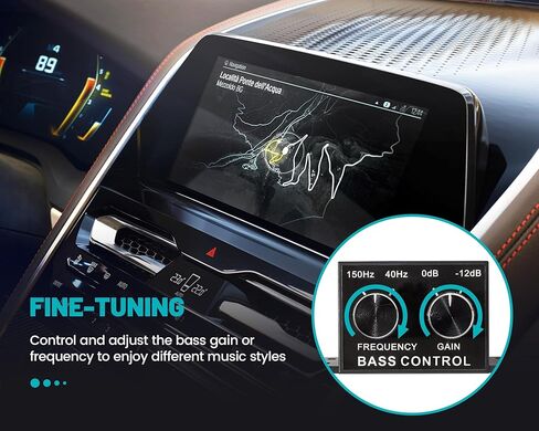 جهاز التحكم في الصوت من NuIth Universal Amplifier RCA Bass، مقبض التحكم في مستوى الصوت لمستوى صوت السيارة AMP، جهاز التحكم في مقبض الجهير، مقبض ضبط التحكم في مكبر صوت السيارة لمعظم المركبات in Kuwait