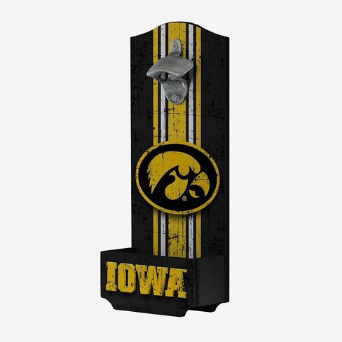 FOCO NCAA Unisex-Adult NCAA College Team Logo Wooden Bottle Cap Opener Sign in Kuwait