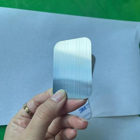 Phone Metal Stickers for Magnetic Mount. Replacement Set of 16 Magnet Metal Plates Inside Cell Phone Case. Silver Sticky 3M Adhesive Backing Car Small Rectangular Iron Discs for Holder Crafts in Saudi Arabia