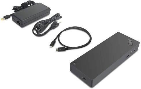 Lenovo [OB] USA ThinkPad Thunderbolt 3 Dock Gen 2 135W (40AN0135US) Dual UHD 4K Display Capability, 2 HDMI, 2 DP, USB-C, USB 3.1, Black in Saudi Arabia