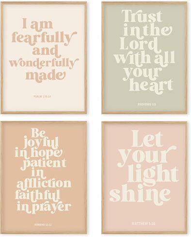 مطبوعات فنية جدارية غير مؤطرة لحضانة القارب المسيحي، ملصقات مطبوعة للتعليم المسيحي، ديكور فني لجدار الحضانة، ديكور الحضانة المسيحية، مجموعة من 4 مقاس 8 × 10 بوصة in Kuwait