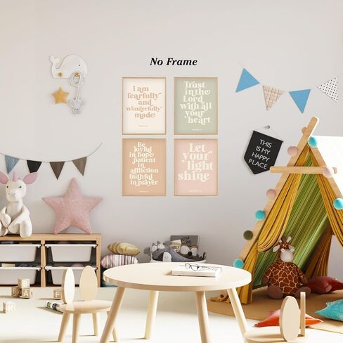 مطبوعات فنية جدارية غير مؤطرة لحضانة القارب المسيحي، ملصقات مطبوعة للتعليم المسيحي، ديكور فني لجدار الحضانة، ديكور الحضانة المسيحية، مجموعة من 4 مقاس 8 × 10 بوصة in Kuwait