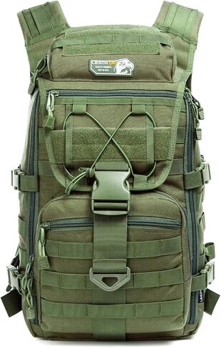 32L Military Tactical Backpack, 1000D Nylon Molle Backpack, Army Camping Assault Pack, Laptop Rucksack (O.D.Green) in Saudi Arabia