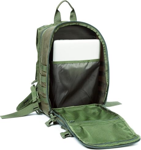 32L Military Tactical Backpack, 1000D Nylon Molle Backpack, Army Camping Assault Pack, Laptop Rucksack (O.D.Green) in Saudi Arabia