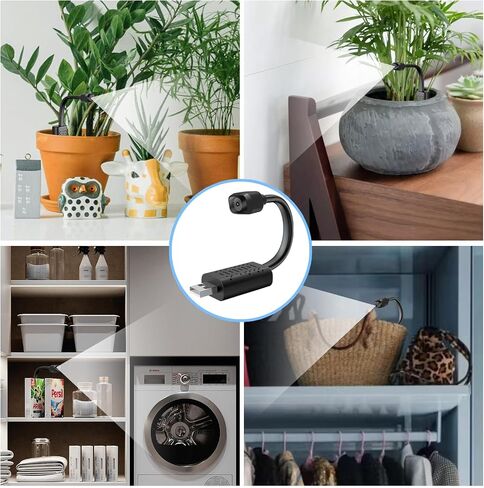 Smallest Wireless USB Camera WiFi, HD1080P Baby Monitor,Nanny Cam with Video Recording Live Feed,Portable USB Camera with Night Vision,Motion Detection,Cloud Storage for Security with iOS Android APP in Saudi Arabia