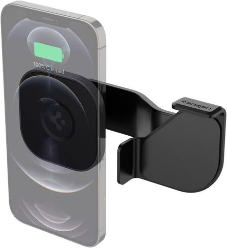 Spigen OneTap (MagFit) Designed for Tesla Model 3/Y/S/X & Ford Mustang Mach-E Designed for MagSafe Car Mount Compatible with iPhone 16 Pro Max, 16 Pro, 16 Plus, 16, 15, 14, 13, 12 Series in Saudi Arabia
