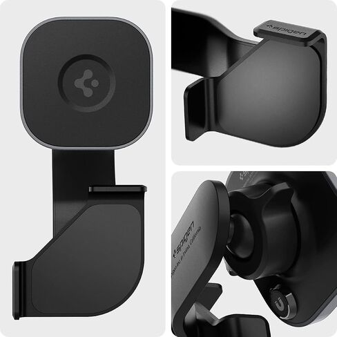 Spigen OneTap (MagFit) Designed for Tesla Model 3/Y/S/X & Ford Mustang Mach-E Designed for MagSafe Car Mount Compatible with iPhone 16 Pro Max, 16 Pro, 16 Plus, 16, 15, 14, 13, 12 Series in Saudi Arabia