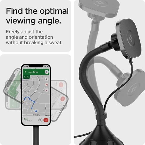 Spigen OneTap Pro (MagFit) مصمم لحامل أكواب الشاحن اللاسلكي MagSafe في السيارة متوافق مع iPhone 16 Pro Max و16 Pro و16 Plus و15 و14 و13 و12 in Saudi Arabia