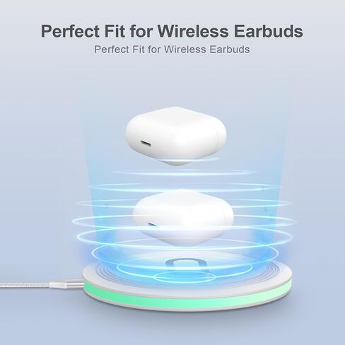 قاعدة شاحن سامسونج اللاسلكية شحن سريع 15 وات لهواتف Galaxy S23/S22/S21/S20/S24/Z Fold 5/4، محطة شحن لاسلكية لهاتف Android سريع الوقوف لـ Google Pixel 8a/8/7pro/7a/7/6/5 /4، ايفون 15 in Kuwait