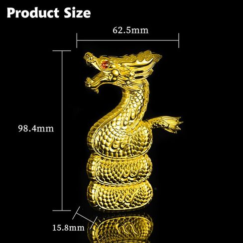 Torch Lighter, Relief Dragon Jet Red Flame Lighter with Adjusting Flame Tool, Creative Windproof Cool Jet Flame Butane Lighter, Refillable Butane Lighter for Outdoor Indoor (Without Butane)-Black in Saudi Arabia