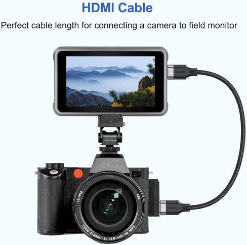 كابل HDMI 8K بطول 6 أقدام و5 حزم، كابل HDMI 2.1 عالي السرعة 6FT مضفر 48 جيجابت في الثانية، شاشة كمبيوتر 8K كابل تلفزيون HDMI CL3 مُصنف (8K@60 هرتز، 4K@165 هرتز، 1080P@240 هرتز، eARC، HDR، ثلاثي الأبعاد) للتلفزيون عالي الدقة، PS4/ 5 وأكثر in Kuwait