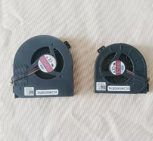 for Dell Precision M4800 CPU & GPU Cooling Fan 02K3K7 00WGVF DC28000DDVL DC28000DEVL 1-Pair in Saudi Arabia