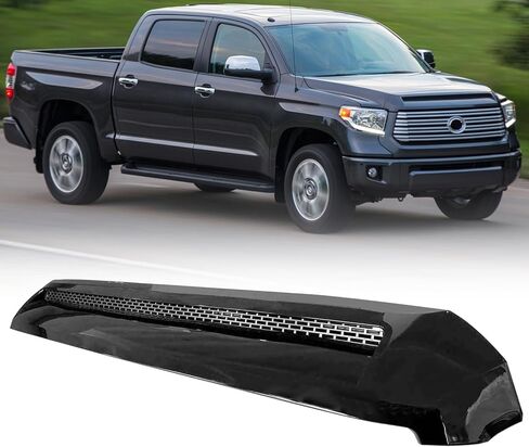 غطاء محرك السيارة DIBON AUTO متوافق مع شبكة تويوتا تندرا الأمامية العلوية غطاء محرك السيارة رمادي 2014-2021 (أسود) in Kuwait