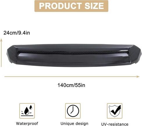 غطاء محرك السيارة DIBON AUTO متوافق مع شبكة تويوتا تندرا الأمامية العلوية غطاء محرك السيارة رمادي 2014-2021 (أسود) in Kuwait