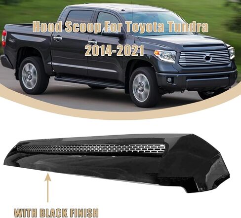 غطاء محرك السيارة DIBON AUTO متوافق مع شبكة تويوتا تندرا الأمامية العلوية غطاء محرك السيارة رمادي 2014-2021 (أسود) in Kuwait