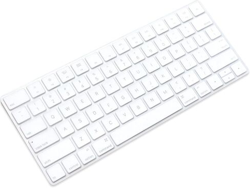 ProElife Ultra Thin Silicone Keyboard Protector Cover Skin for Apple Magic Keyboard & Magic Keyboard 2 (U.S Version, Model: MLA22L/A-A1644, Without Numeric Keypad) (Transparent) in Kuwait