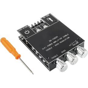 100W+100W Bluetooth Amplifier Board with Treble and Bass Control TPA3116D2 Chips DC 9-24V BT and AUX Inputs 2.0 Channel Stereo AMP Board for DIY Wireless Speakers Password Free(ZK-1002T) in Kuwait