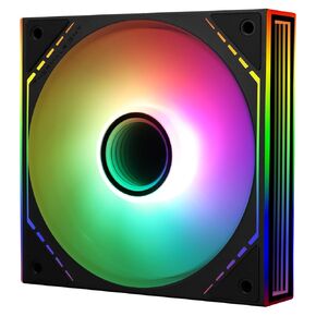 TL-M12-S Case Fan 120mm ARGB CPU Cooler Fan Comes with ARGB Mirror Light Effect,PC PWM Silent Fan with 1500RPM Speed, Black CPU Cooling ARGB Fan,Desktop CPU PWM Fan