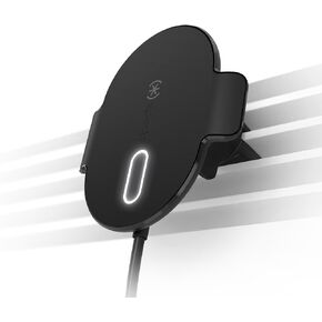 Speck ClickLock VentMount MagSafe Car Mount Charger - Magnetic Phone Holder for Car - iPhone Car Mount Black