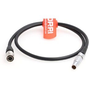 DRRI Hirose 4pin Male to 0B 2pin Male Power Cable for Sony F5 F55 to Teradek Cube or Bolt