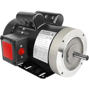 محرك كهربائي 5HP 3450 دورة في الدقيقة محرك أحادي الطور للمزرعة 56 إطار 208-230 فولت 5/8 بوصة قطر العمود، 60 هرتز CW/CCW TEFC