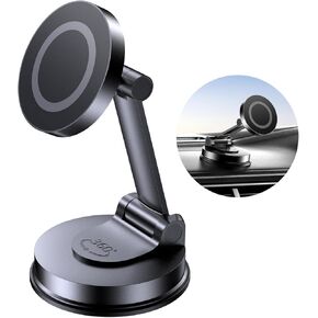 for MagSafe Car Mount, Car Phone Holder for Dashboard, 360° Rotatable Magnetic Phone Holder for Cars, Strong Adhesive, Sturdy Metal Mount, Cell Phone Car Mount Compatible with iPhone Samsung