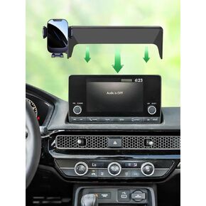 حامل هاتف شاشة Martoffes™ لسيارة Honda Civic 2022 إلى 2025 LX وديكورات رياضية (شاشة عرض 7 بوصات) ملحقات تثبيت الهاتف الخليوي على لوحة القيادة