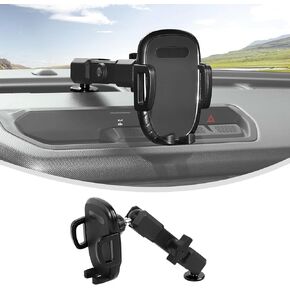 Linskip for Bronco Phone Holder Mount, Dashboard Universal Smartphone Holder Fit for 2021-2025 Ford Bronco Accessories 2/4 Door, Rotates Vertical and Horizontal, Easy One Touch, Interior Accessories