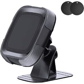 Urehepo Magnetic Car Phone Holder Mount, Dashboard Phone Holder for Car, 360° Rotation Phone Mount for Car, Strong VHB Adhesive Cell Phone Holder Compatible with iPhone, Samsung, Smartphones, Tablets
