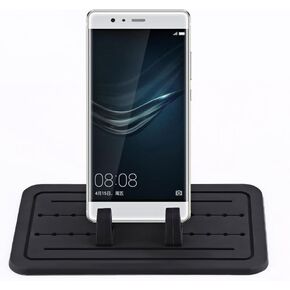 Car Phone Holder, Silicone Car Dashboard Mobile Phone Mount Universal Cell Phone Stand Dash Mat Compatible with Smartphone