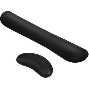 Ergonomic Memory Foam Keyboard Wrist Rest Pad & Mouse Wrist Rest Anti-Skid Wrist Cushion for Easy Typing & Wrist Pain Relief - Durable & Comfortable & Lightweight for Working & Gaming