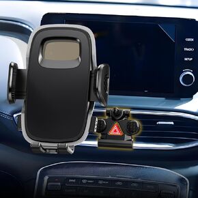 حامل هاتف السيارة ELOHEI متوافق مع Hyundai Santa Fe، حامل هاتف متوافق مع Hyundai Santa Fe 2019 2020 2021 2022 2023 وSanta Fe Hybrid 2021-2023 ملحقات السيارة (أسود)