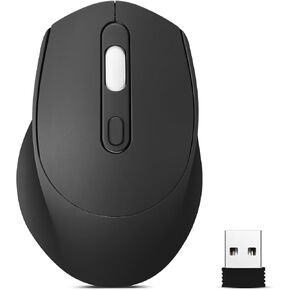 Wireless Gradient Color Bluetooth Mouse,Dual Mode Rechargeable Silent Slim Laptop Mouse,Portable(BT5.2+USB Receiver) Computer Mice,for Laptop,Desktop Computer,ipad Tablet,Phone,Mac (Gradient Purple)
