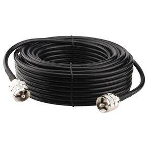 Boobrie UHF CB Coax Cable 3.28ft Upgraded BMR200 UHF PL259 Jumper Cable UHF Male PL-259 to UHF Male Coaxial Cable Low Loss for SWR Meter Ham Radio, Amateur Radio
