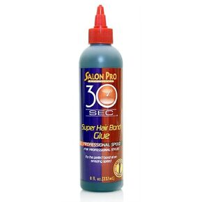 Salon Pro 30 Sec. Super Hair Bond Glue Professional Speed, 8 Ounce