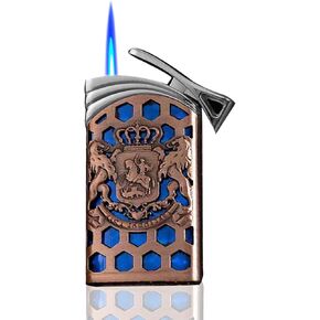 Jet Torch Lighter, Lighters for Candle, Refillable Lighters, Windproof Lighter, Lighters for Men, Funny Lighters, Cool Horse Lighter, Refillable Butane Lighter for Outdoor Indoor (Without Gas)