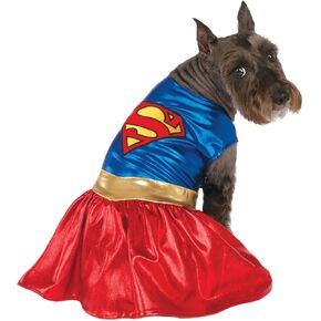 DC Comics Pet Costume, Large(Neck: 18", Girth: 23", Back: 22"), Supergirl