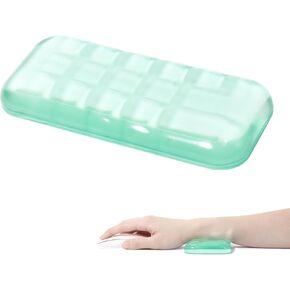 Soft Mouse Wrist Rest Pad Cool Silicone Gel Wrist Pain Relief Mouse Wrist Support Pad with Gel-Filled for Office School Home Laptop & Computer Mouse (Green)