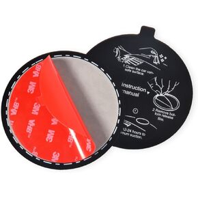 HYS Sticky Pad for Car Dashboard, Suction Cup Phone Mount W/3M Adhesive Pad [Diameter:3.07inch] Dash Mount Disk for iPhone/iPad/Tablet/GPS/Walkie Talkie/Handheld CB Radio Suction Holder [3-Pack]
