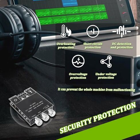 100W+100W Bluetooth Amplifier Board with Treble and Bass Control TPA3116D2 Chips DC 9-24V BT and AUX Inputs 2.0 Channel Stereo AMP Board for DIY Wireless Speakers Password Free(ZK-1002T) in Kuwait