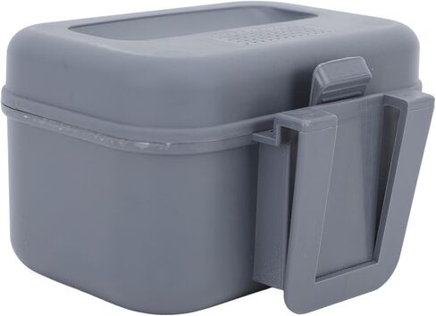Airshi Live Bait Box, Worm Bait Holder Grey Lightweight for Outdoor in Saudi Arabia