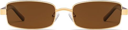 VANLINKER Retro Rectangle Polarized Sunglasses for Women Men Gold Black Vintage Shades Square Sun Glasses VL9684 in Kuwait