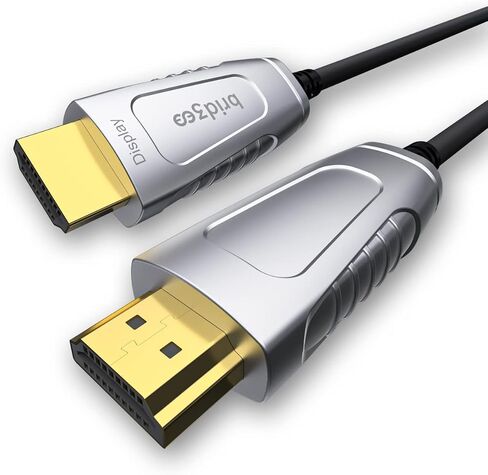 BRIDGEE Fiber Optic HDMI 2.1 Cable (10ft),Ultra High Speed AOC Supports 48Gbps 8K@60Hz 4K@120Hz Dynamic HDR 10, eARC, HDCP2.2, 4:4:4 in Saudi Arabia