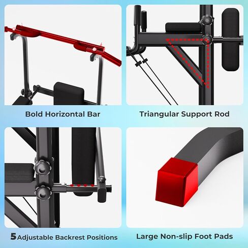 محطة سحب برج الطاقة، برج سحب لأعلى، برج تمرين قابل للتعديل، محطة سحب لأعلى، قضيب برج للمنزل، صالة الألعاب الرياضية، معدات اللياقة البدنية لتدريب القوة متعددة الوظائف in Kuwait